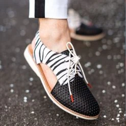 Rollie Nation All Shoes Slingback Punch Black / Zebra Pony