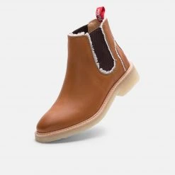 Rollie Mira Chelsea Frayed Cognac Burnish All Shoes