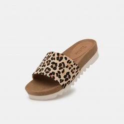 Rollie Nation All Shoes Sandal Slide Tooth Wedge Camel Leopard