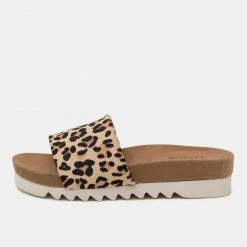 Rollie Nation All Shoes Sandal Slide Tooth Wedge Camel Leopard