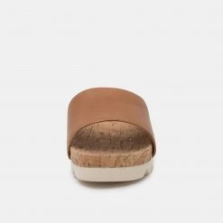 Rollie Nation All Shoes Sandal Slide Tooth Wedge Cork Tan 6 Rollie Nation All Shoes Sandal Slide Tooth Wedge Cork Tan