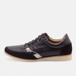 Rollie Trainer Black Tumble/Pewter All Shoes