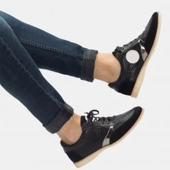 Rollie Trainer Black Tumble/Pewter All Shoes