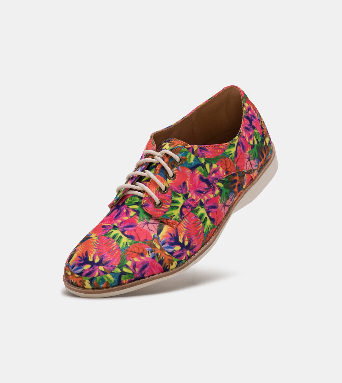 Rollie Nation Derby Pink Tropics All Shoes 3 Rollie Nation Derby Pink Tropics All Shoes