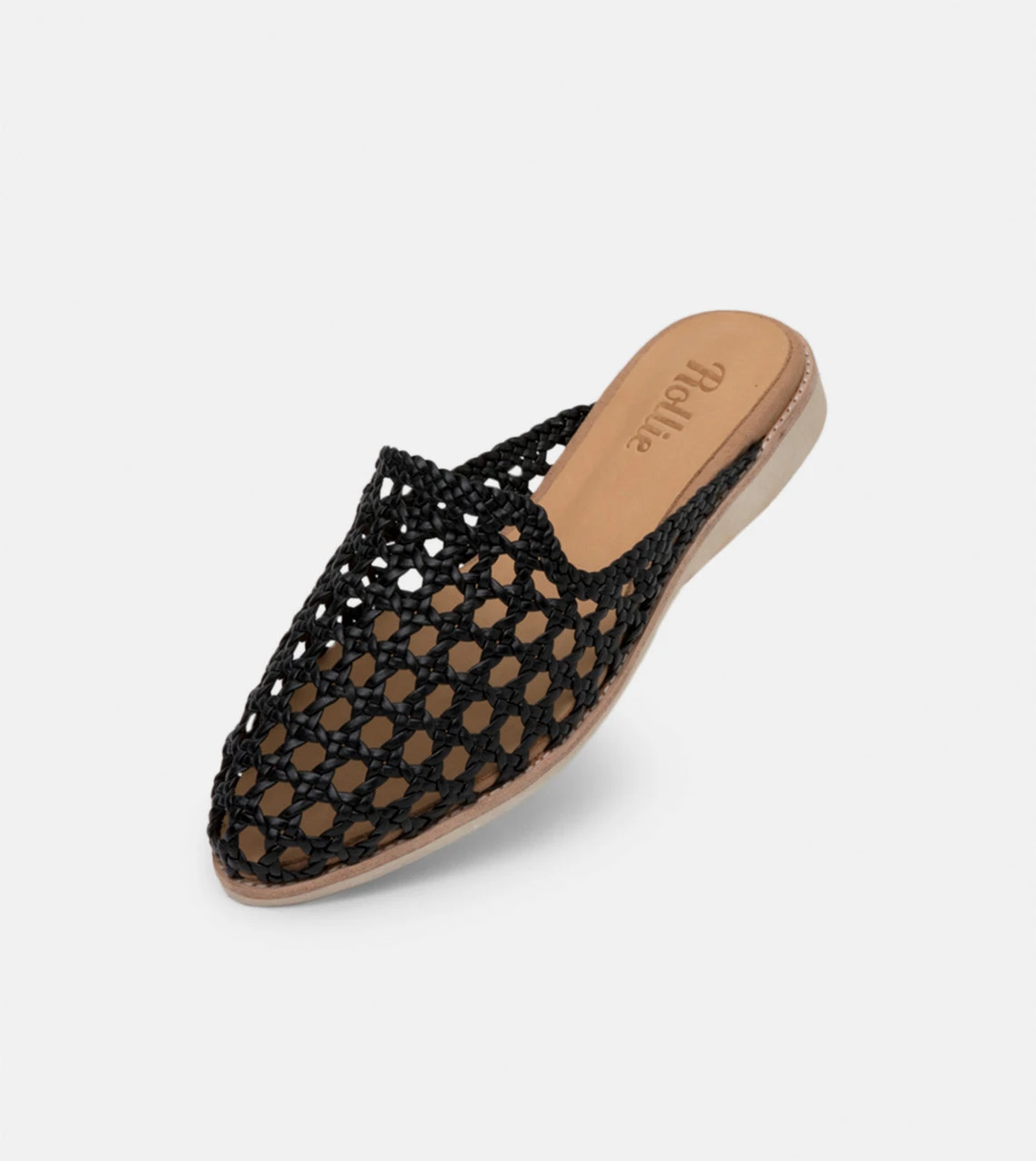 Rollie All Shoes Madison Mule Open Weave Black 3 Rollie All Shoes Madison Mule Open Weave Black