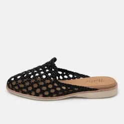 Rollie All Shoes Madison Mule Open Weave Black