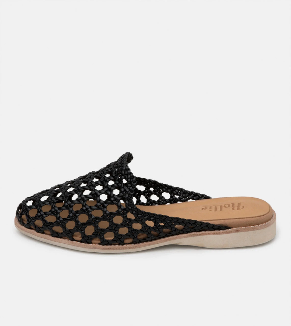 Rollie All Shoes Madison Mule Open Weave Black 4 Rollie All Shoes Madison Mule Open Weave Black