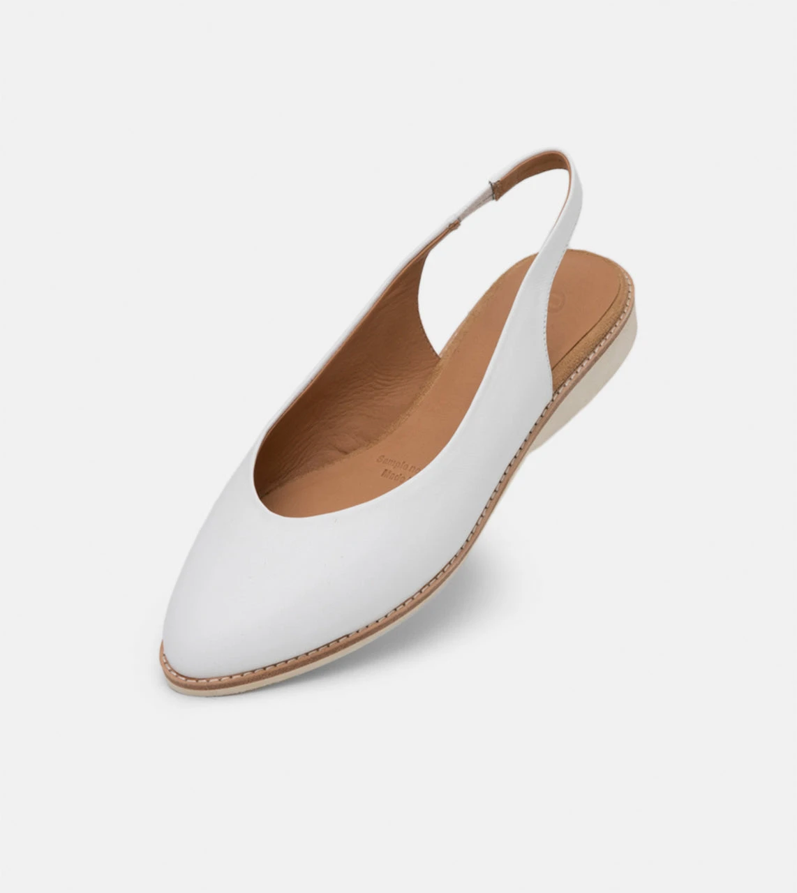 Rollie All Shoes Madison Slingback White 3 Rollie All Shoes Madison Slingback White