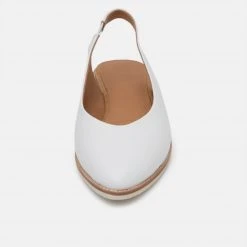 Rollie All Shoes Madison Slingback White 6 Rollie All Shoes Madison Slingback White