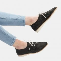 Rollie Derby Punch Black Leather 2.0 All Shoes