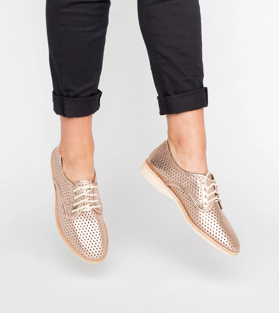 Rollie Derby Punch Rose Gold 2.0 All Shoes 6 Rollie Derby Punch Rose Gold 2.0 All Shoes