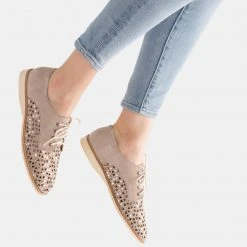 Rollie All Shoes Derby Triangle Punch Light Taupe
