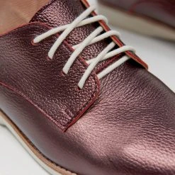 Rollie Nation Derby Super Soft Merlot Metallic All Shoes