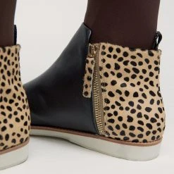 Rollie Nation Side Zip Boot Black/Cheetah All Shoes