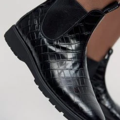 Rollie Nation Fields Chelsea Black Patent Croc All Shoes 13 Rollie Nation Fields Chelsea Black Patent Croc All Shoes