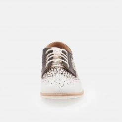 Rollie All Shoes Brogue White/Snow Leopard/Black