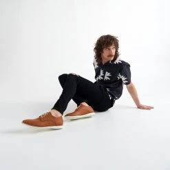 Rollie Nation Vegan Derby Mens Cognac