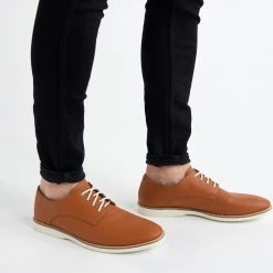 Rollie Nation Vegan Derby Mens Cognac