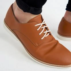 Rollie Nation Vegan Derby Mens Cognac