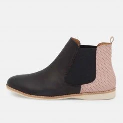 Rollie Chelsea Contrast Black/Pin Punch Blush All Shoes