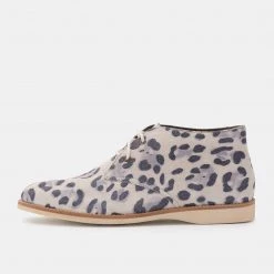 Rollie All Shoes Chukka Grey Leopard Suede