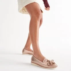 Rollie Nation All Shoes Loafer Punch Rose Gold Tassel