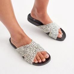 Rollie Nation Tide Cross Slide Snow Leopard All Shoes