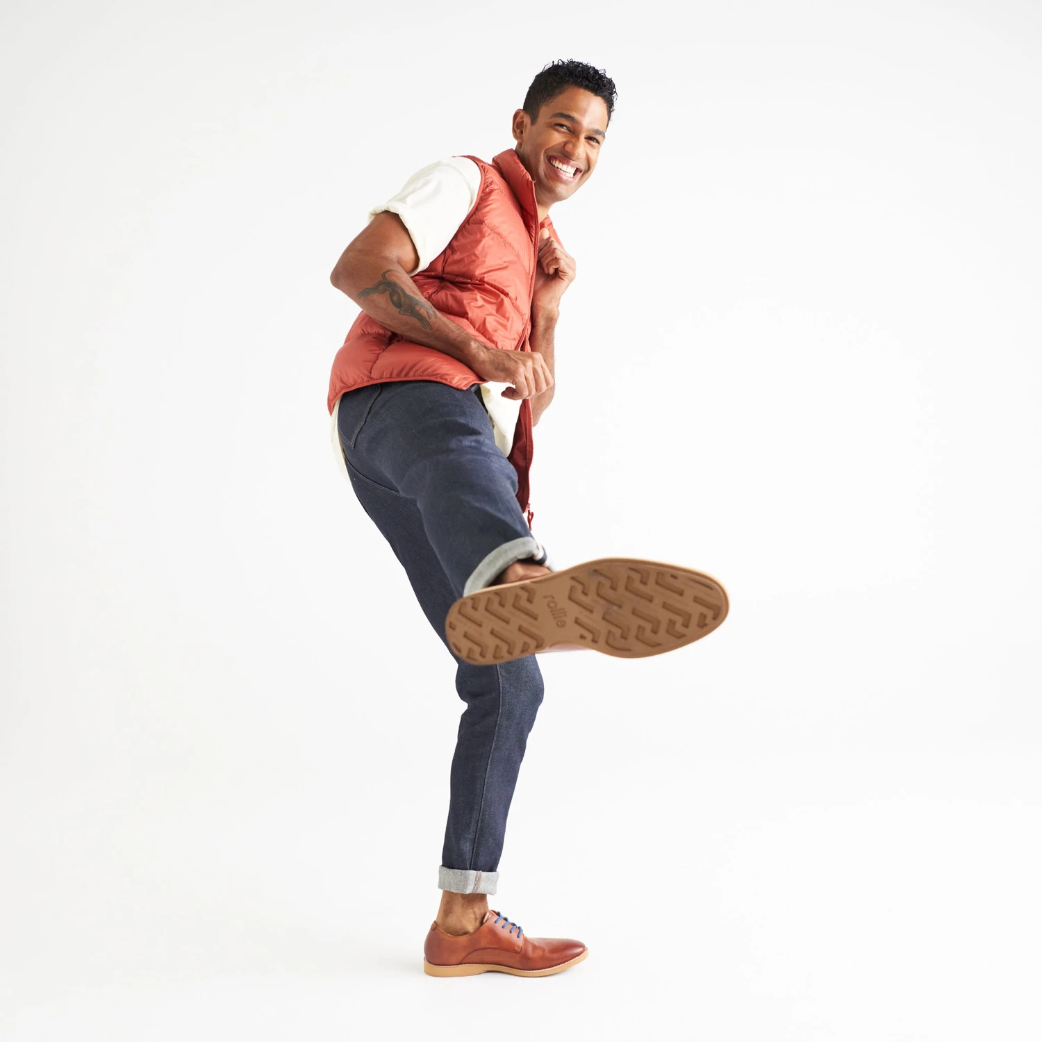 Rollie Nation Derby Mens Stack Bordeaux Caramel All Shoes 7 Rollie Nation Derby Mens Stack Bordeaux Caramel All Shoes