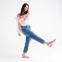 Rollie Nation Ballet Soft Pink Metallic Tumble