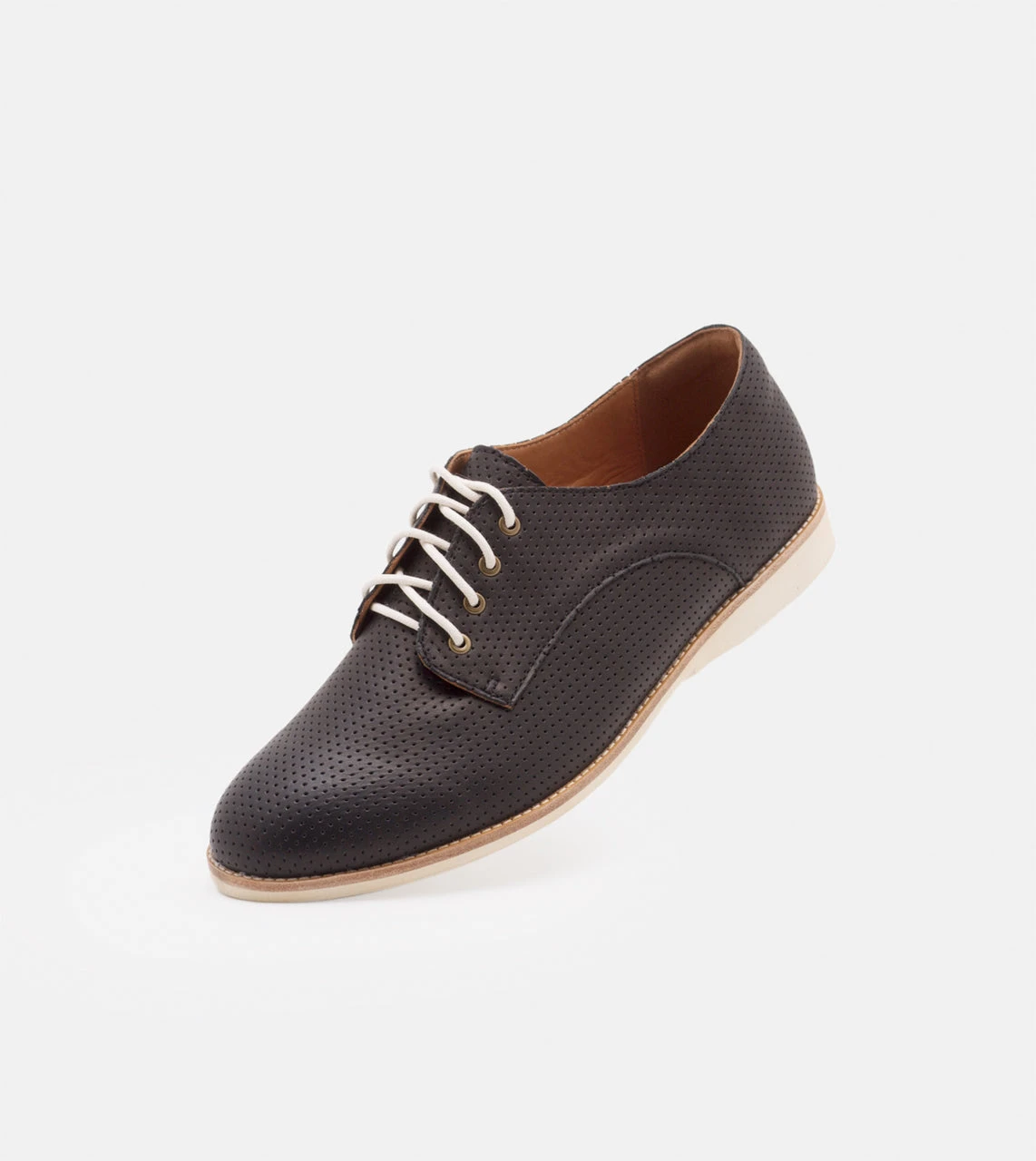 Rollie Nation All Shoes Derby Pin Punch Black 3 Rollie Nation All Shoes Derby Pin Punch Black