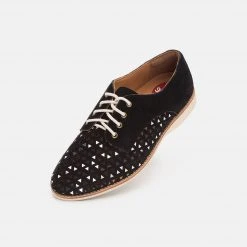 Rollie Derby Triangle Punch Black Suede