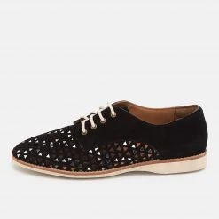 Rollie Derby Triangle Punch Black Suede