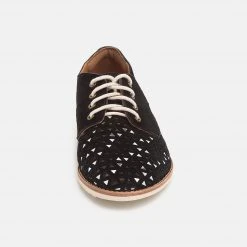 Rollie Derby Triangle Punch Black Suede