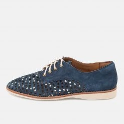 Rollie Derby Triangle Punch Navy Suede