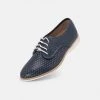 Rollie Derby Punch Overlay Navy/Rose Gold All Shoes