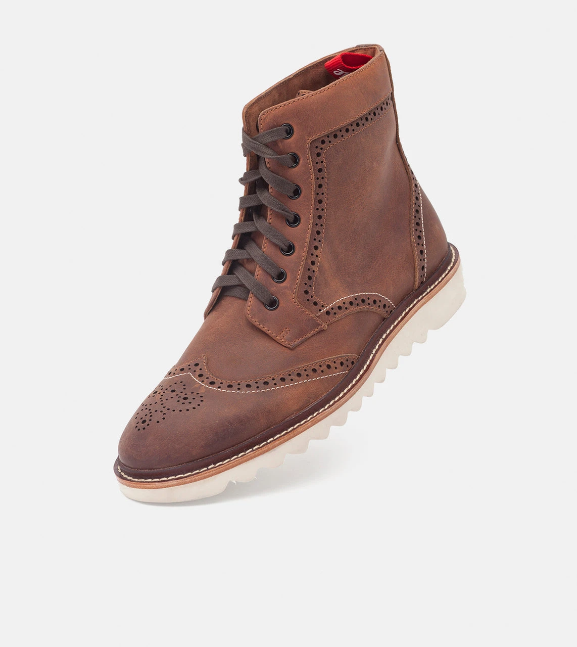 Rollie High Brogue Boot W Cognac Burnish 3 Rollie High Brogue Boot W Cognac Burnish