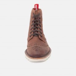 Rollie High Brogue Boot W Cognac Burnish 7 Rollie High Brogue Boot W Cognac Burnish