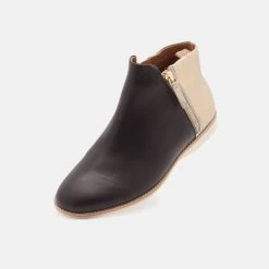 Rollie All Shoes Side Zip Boot Black/Brushed Gold