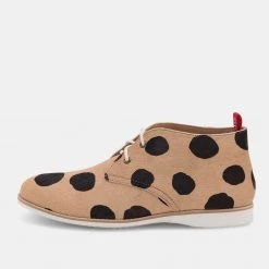 Rollie Nation Chukka Beige Black Spot