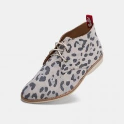 Rollie All Shoes Chukka Grey Leopard Suede