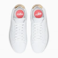 Rollie Nation Prime Pin Punch Sneaker White/Gold All Shoes