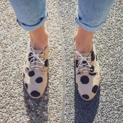 Rollie Nation All Shoes Derby Beige/Black Spot