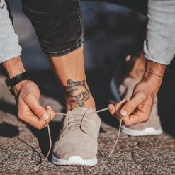 Rollie Nation AU Derby Sport Mens Light Taupe Suede All Shoes