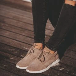 Rollie Nation AU Derby Sport Mens Light Taupe Suede All Shoes