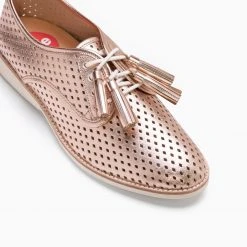 Rollie Nation Leather Tassel Set Rose Gold (4 Per Set) Party Edit