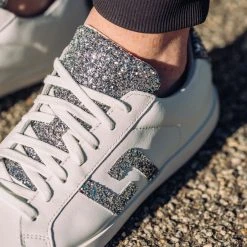 Rollie Nation Prime White Silver Glitter All Shoes