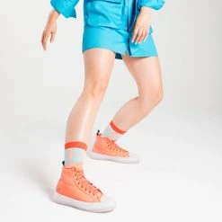 Rollie Nation Ranger High Top Sneaker Turbo Orange All Shoes