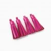 Rollie Nation Leather Tassel Set Raspberry Metallic (4 Per Set) All Shoes