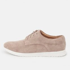 Rollie Nation AU Derby Sport Mens Light Taupe Suede All Shoes