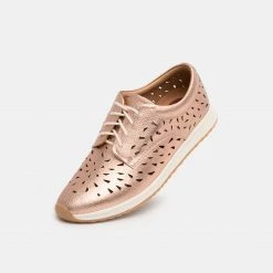 Rollie All Shoes Derby Sport Laser Punch Rose Gold